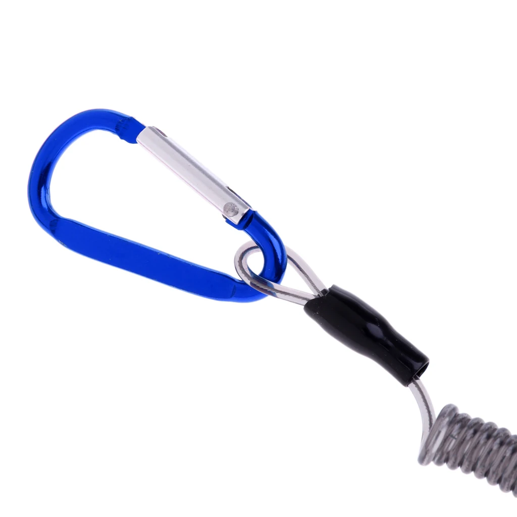 5pcs Pack Fishing Lanyards Boating Fishing Ropes Secure Pliers Lip Grips Camping Carabiner Secure Lock Fish Tools Accessories