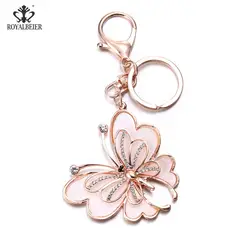 RoyalBeier 1 шт. розовая бабочка брелок Симпатичные Пчелы Key Holder женский Фламинго сумка Подвеска Шарм Jewelry брелок творческий сплав