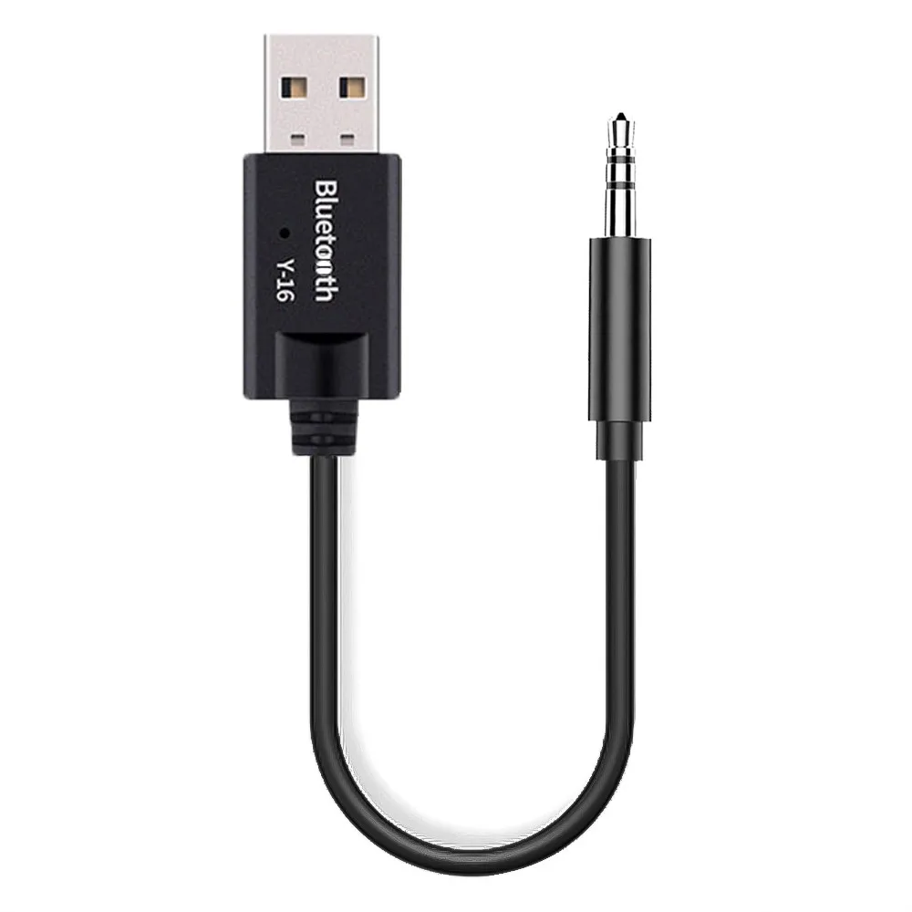 

3.5mm Audio AUX Car Receiver Adapter USB Bluetooth Wireless Audio Receiver Y-16 Bluetooth 4.2 Stereo Adapter For Speaker
