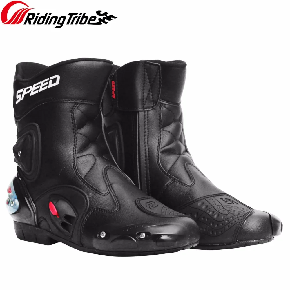 Jazda Plemię Męskie Wyścigi Motocyklowe Buty Ochronne Biegów Shifter Anticollision antypoślizgowych Buty Motocyklowe Akcesoria A004 Jazda Plemię Męskie Wyścigi Motocyklowe Buty Ochronne Biegów Shifter Anticollision antypoślizgowych Buty Motocyklowe Akcesoria A004