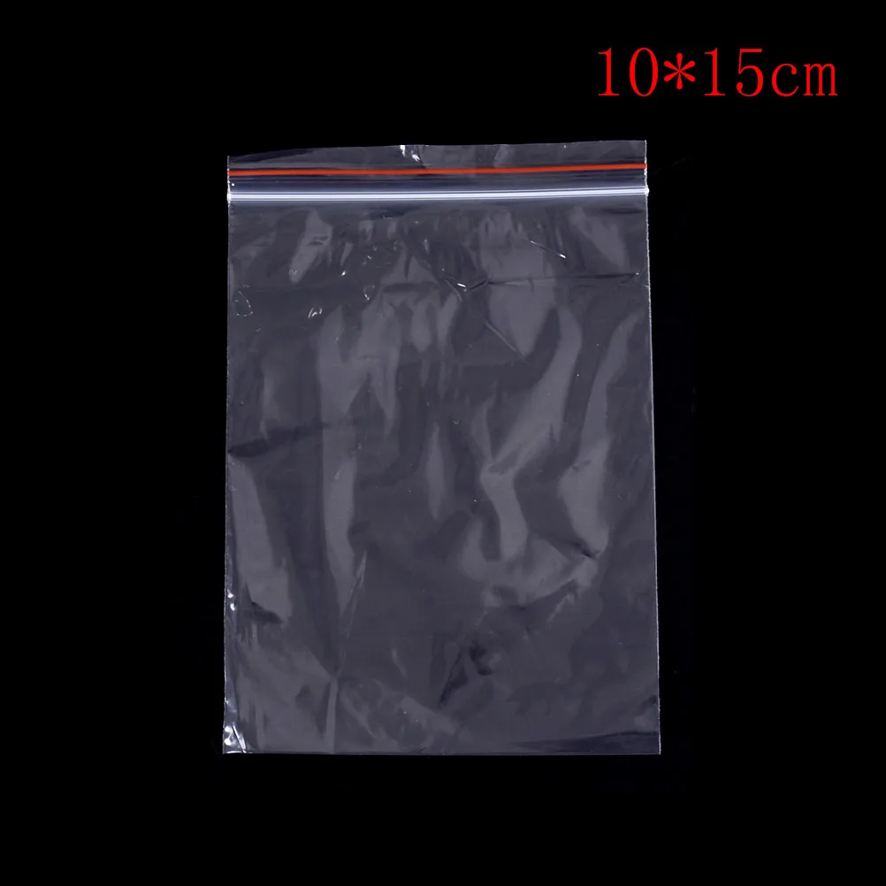 Шт./упак. 100 пластик PE толщина Ziplock сумки ювелирные изделия пакет закрывающийся молния замок на молнии повторно закрываемый пластиковый