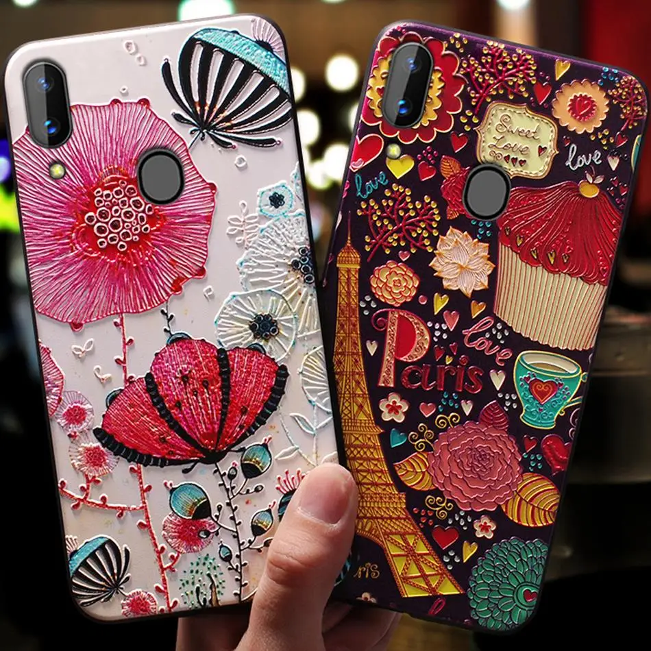 Чехол YonLinTan чехол для Samsung Galaxy M10 M20 A10 силиконовые Милые 3D Роскошные мягкие