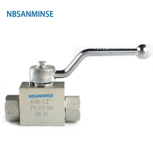 NBSANMINSE Hydraulic High Pressure Ball Valve 31.5Mpa KHB G / NPT 2 Manual Valve Industry Valve NBSANMINSE Hydraulic High Pressure Ball Valve 31.5Mpa KHB G / NPT 2 Manual Valve Industry Valve