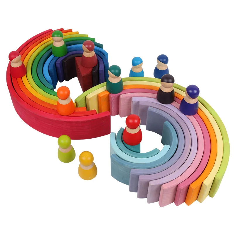 Creative Rainbow Building Blocks Best Toys For Babies