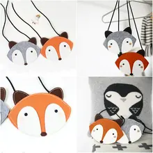 1 шт. милая детская мини-сумка на одно плечо, кошелек для монет, милая дизайнерская сумка-мессенджер с лисой для девочек, аксессуары для малышей