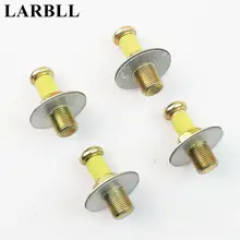 LARBLL 4Pcs/set Door Latch Striker Pin Screws Gaskets Bolts 357837034 For AUDI VW Scirocco Jetta Golf MK2 Passat B3 B4 191837205 191837205a for vw golf jetta mk1 mk2 derby outer left front door handle new