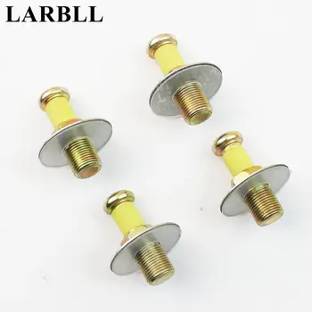 

LARBLL 4Pcs/set Door Latch Striker Pin Screws Gaskets Bolts 357837034 For AUDI VW Scirocco Jetta Golf MK2 Passat B3 B4