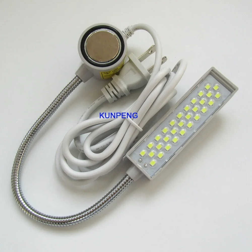 

Consew 30-LED 110V Sewing Machine 7" gooseneck Lamp light Magnetic base + plug # TD-30WP 110V-220V