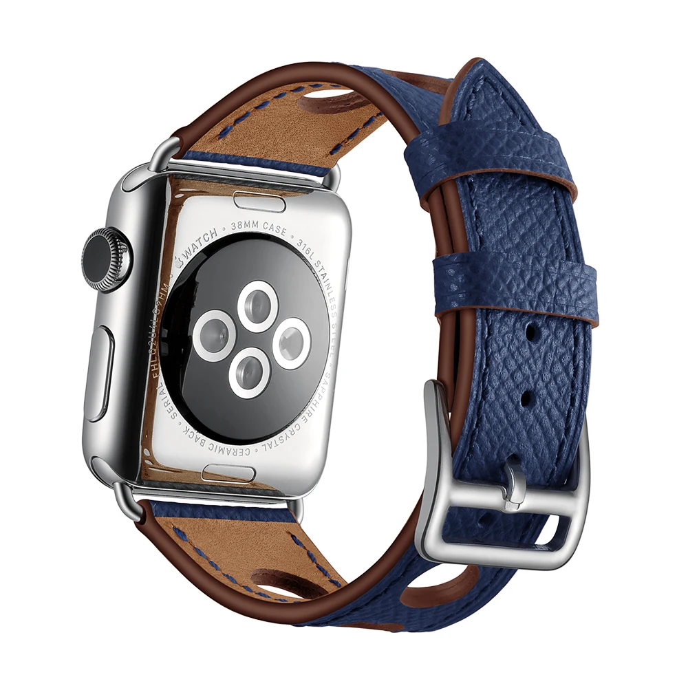 Новый полый Стиль ремешок для Apple Watch ремешок 38/40 мм 42/44mm ремень из натуральной кожи для Apple iwatch серии 1/2/3/4 браслет