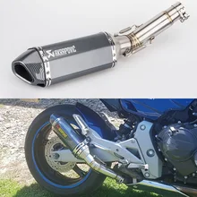 Выхлопная труба для мотоцикла Akrapovic и Соединительная труба для Honda CB600F Hornet CBR600F 2007-2013 Hornet 600 выхлопная труба без шнуровки