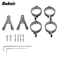 Universal Motor 7 "Led Koplamp Behuizing Mount Beugels Motorfiets 7 Inch Koplamp Houder Verstelbare Op Zijden Van Beugel