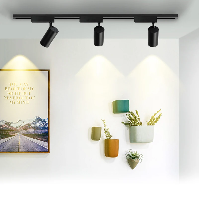 

High Power LED Track Lamp Light 20W 30W COB Track Lighting Spotlights Led Ceiling Spot Light 220V for clothing shop Showroom
