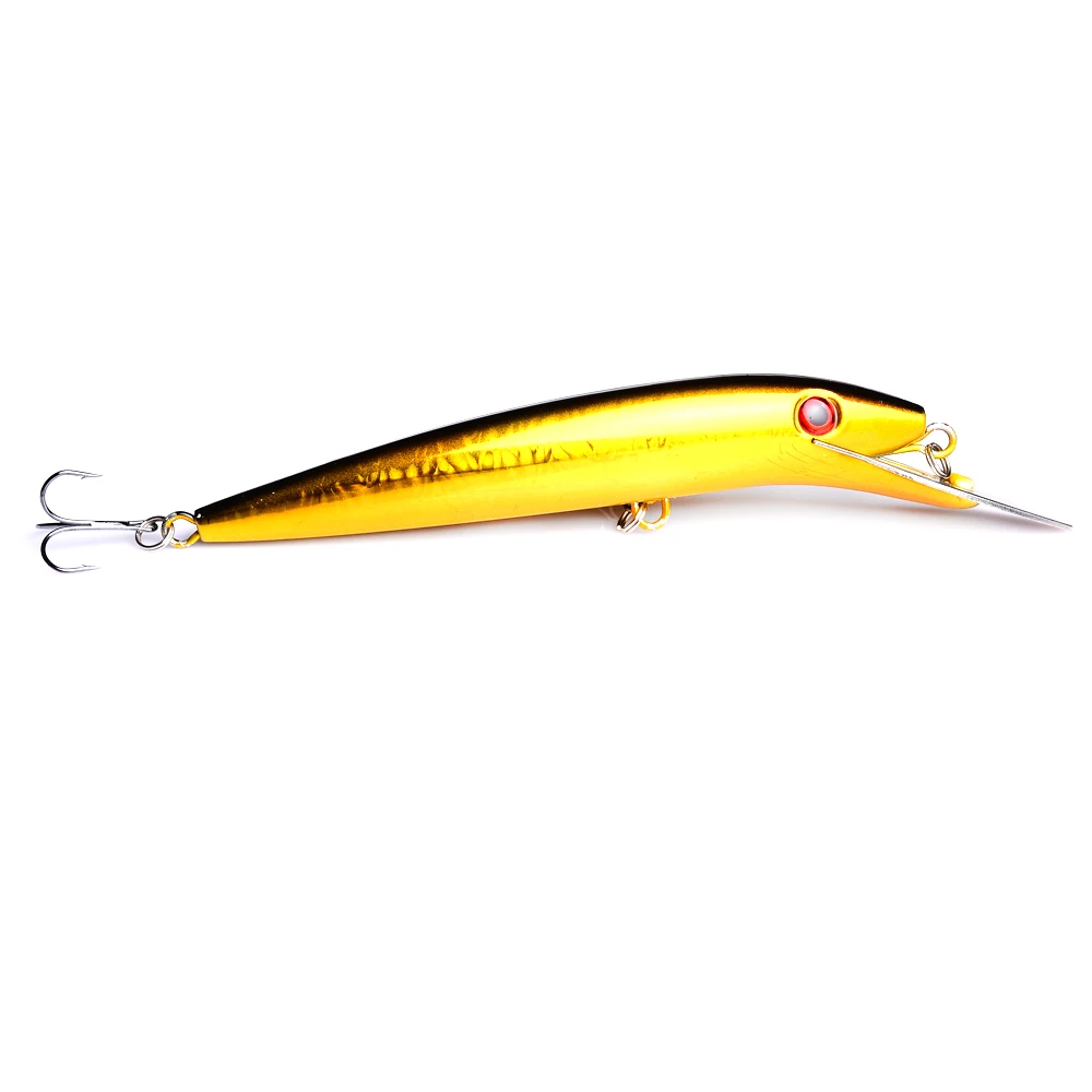 1 шт. 20 см x 45 г рыболовные приманки большой Minnow искусственные 3D глаза жесткие с