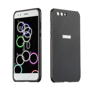

For Asus Zenfone 4 Max ZC520KL Case Aluminum Metal Frame+Carbon Fiber Cover Case for Asus Zenfone 4 Max ZC554KL Shockproof Case