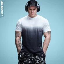 Aimpact мужская хлопковая градиентная футболка для фитнеса брендовая одежда хип-хоп футболка «варенка» Homme майки тройники с круглым вырезом 2A039