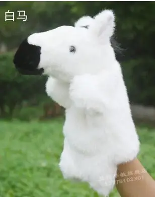 horse white 1 шт. 25 см Плюшевые щенки китайская мышь из зодиака Крупный рогатый скот Тигр кролик дракон змея лошадь овца Обезьяна Собака свинья история ролевая мягкая игрушка - Цвет: horse white