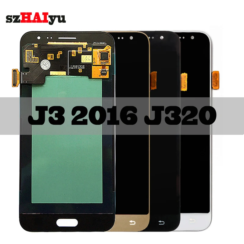 

SZMUGUA Touch Screen Digitizer For Samsung Galaxy J3 2016 J320 J320H J320FN J320F J320M LCD Display 1280x720 5.0'' AMOLED LCD