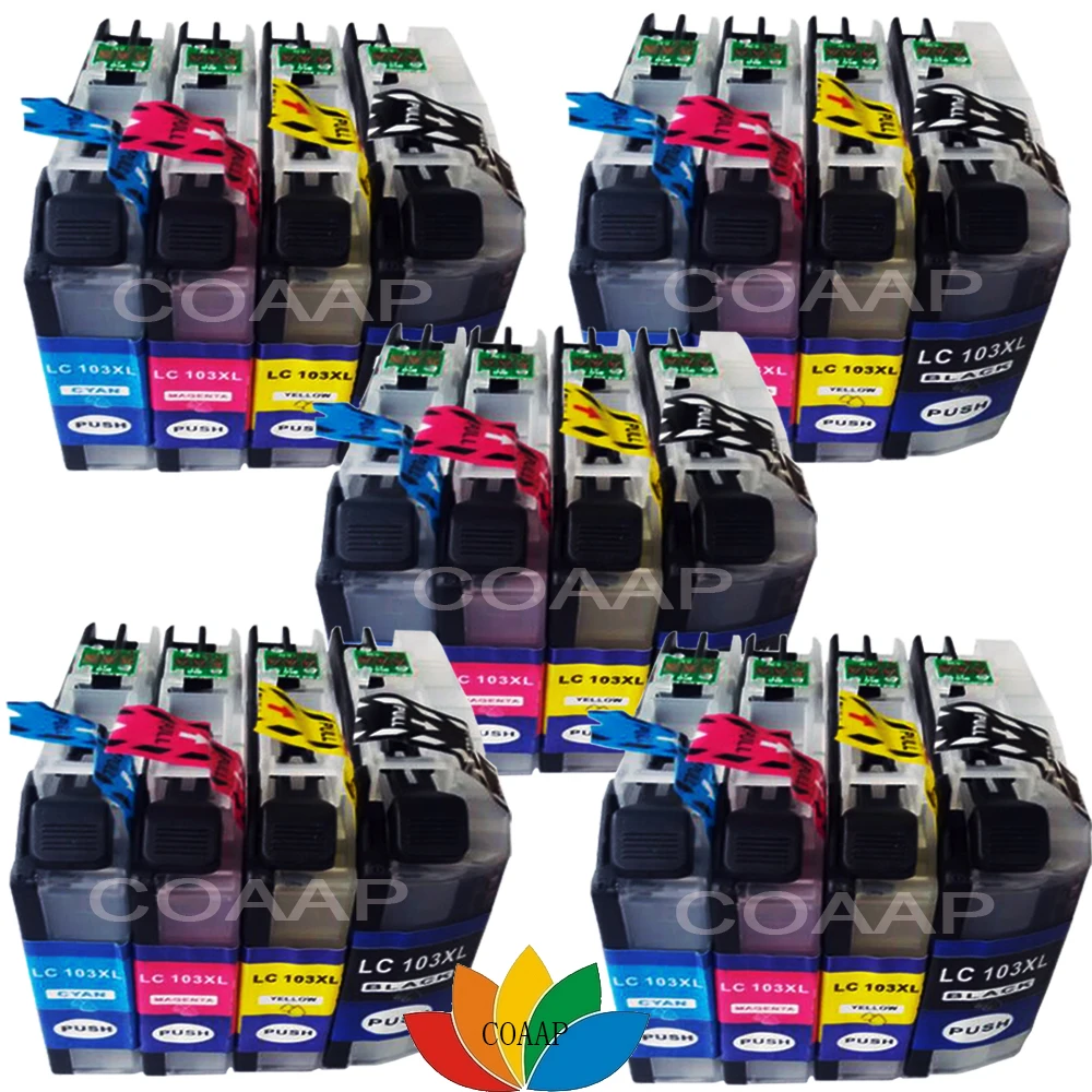 

20 Printer ink cartridge for Compatible Brother LC103 MFC J245 J4710DW J285DW J475DW J4310DW J650DW J4410DW