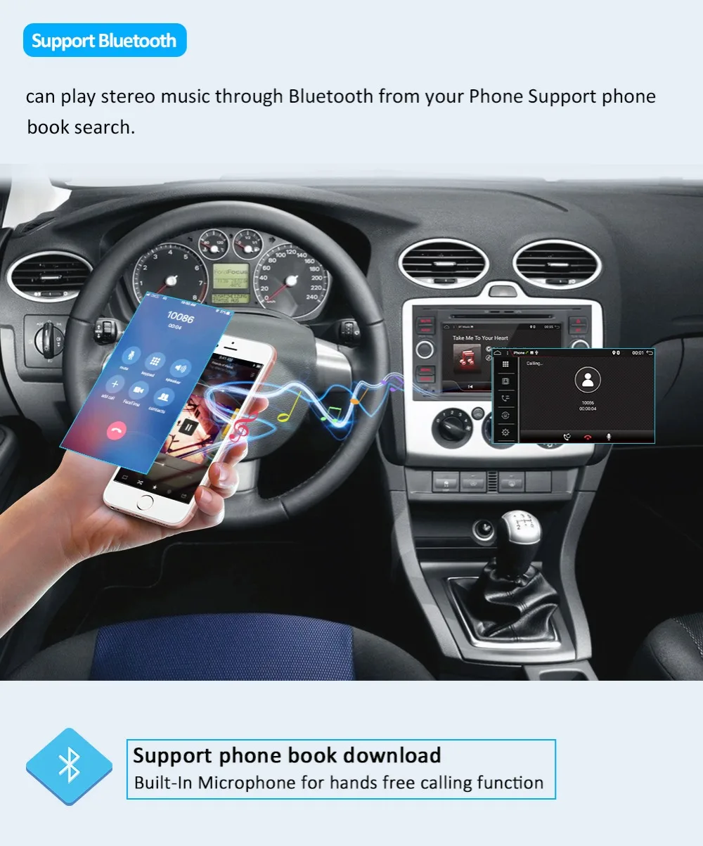 Excellent OCTA CORE Android 9.0 for FORD connect S-Max C-max Kuga Fusion Transit Fiesta Focus II 2 din 1024*600 WIFI car dvd gps player 7 Excellent OCTA CORE Android 9.0 for FORD connect S-Max C-max Kuga Fusion Transit Fiesta Focus II 2 din 1024*600 WIFI car dvd gps player 7