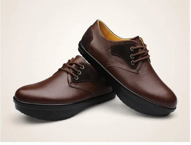 Cuero genuino talón negativo lumbar macho jorobada correctiva zapatos  ortopédicos párrafo hombres zapatos casuales hernia de disco  lumbar|herniated discs|herniated disc lumbar - AliExpress