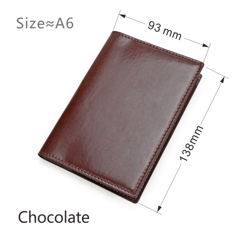 Карманные блокноты A6, чтобы сделать список планировщиков, блокнот с подкладкой, простые бумажные линейки, дневник, журнал, канцелярские принадлежности, офисные принадлежности - Цвет: chocolate