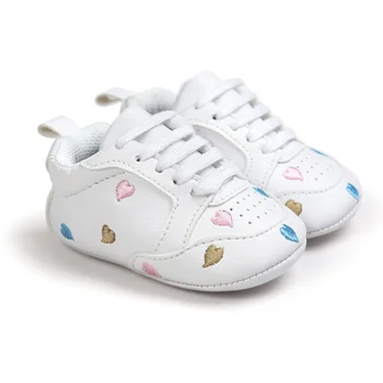 

2017 Lovely Baby Shoes Newborn Boys&Girls Heart-Shaped Shoes First Walkers Kids Toddlers Sports Shoes Sneakers