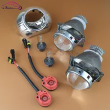 Премиум 3.0 Bi xenon HID Объектив Проектора Фара H4 + D2S Лампы Ксеноновые Фары Линзы LHD RHD Автомобилей Стайлинг Автомобилей модернизации