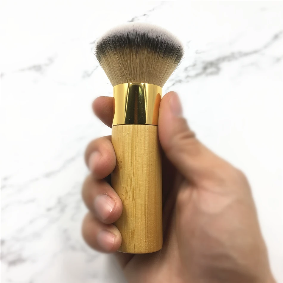Tesoura de Maquiagem bambu sólido forma abobadada airbuki Material do Cabo : Madeira
