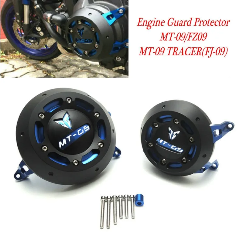 

KEMiMOTO MT-09 MT 09 FZ09 Tracer Engine Guard Protector For YAMAHA MT09 FZ 09 Engine Guard Case Slider Cover Protector Set