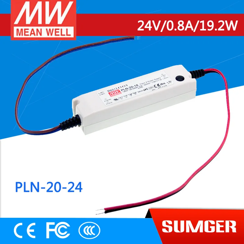 

[MEAN WELL] original PLN-20-24 24V 0.8A meanwell PLN-20 24V 19.2W Single Output LED Power Supply