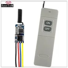 Бренд Anntem, длинный диапазон, универсальный, 315 МГц, RF 1CH, пульт дистанционного управления, DC3.3v до 15 В, светодиодный передатчик, приемник, ворота, гаражные двери