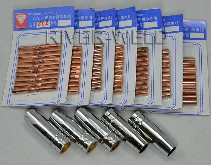 MIG/MAG Контактный наконечник/Насадки + Защитные чашки 15AK 01 для MB сварочный фонарь