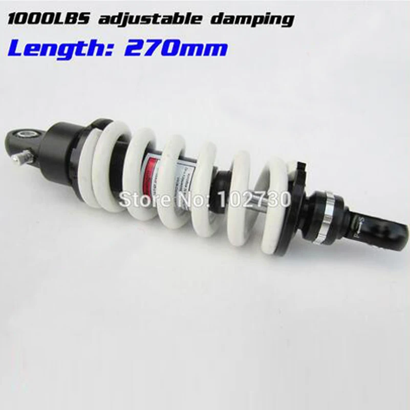 High performance 270mm 1000LBS adjustable damping rear shocks absorber