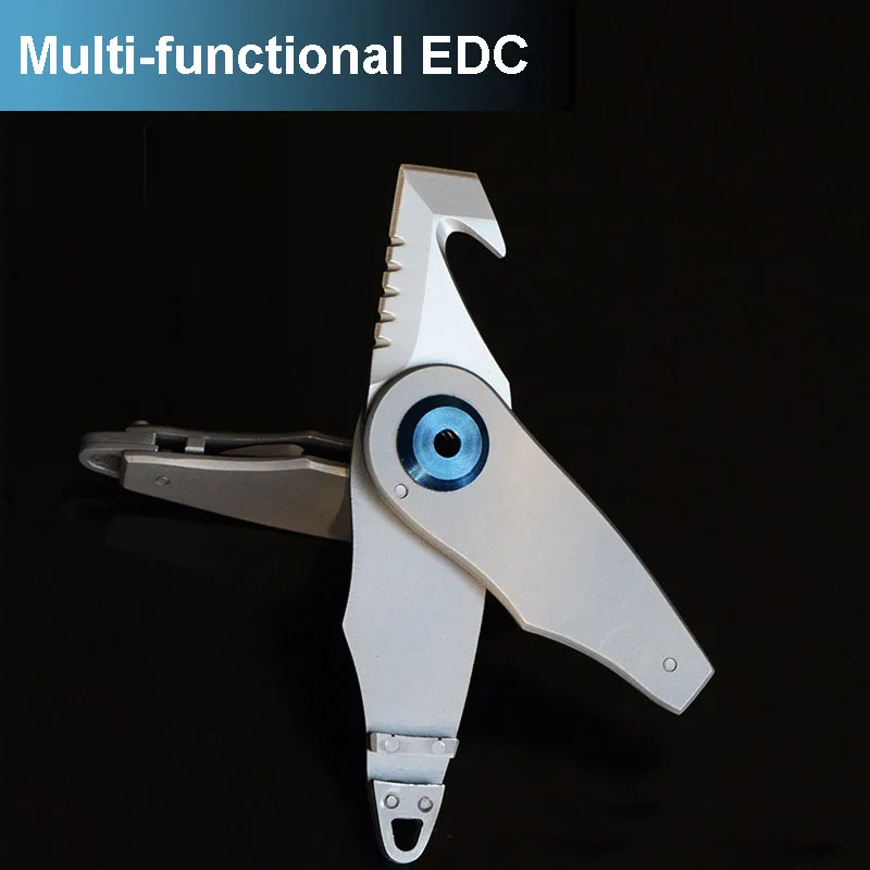 Venta caliente Mini portátil plegable hoja de cuchillo de corte llavero EDC Kits de deportes al aire libre Camping trabajo de defensa de
