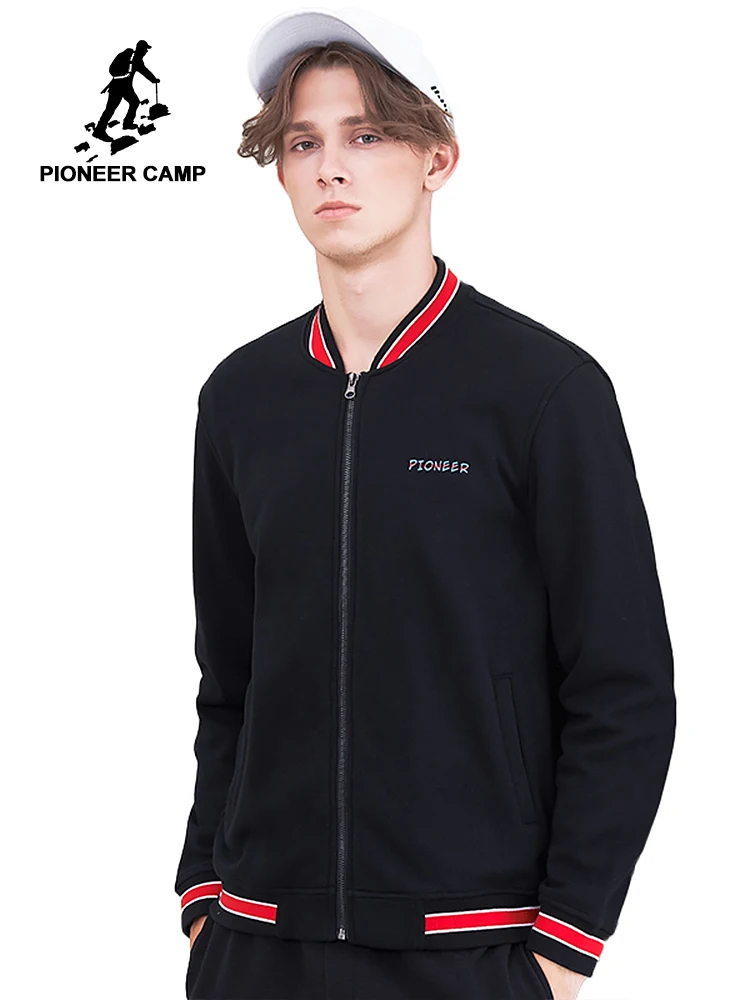 Мужская Флисовая Куртка Pioneer camp, теплая куртка с воротником-стойкой, AJK802218 Мужская Флисовая Куртка Pioneer camp, теплая куртка с воротником-стойкой, AJK802218