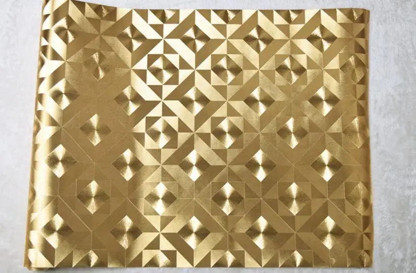 Beibehang Ceilin обои отель КТВ papel де parede 3D обои для гостиной блеск золотой фольги стены бумаги рулон папье peint - Цвет: 2203