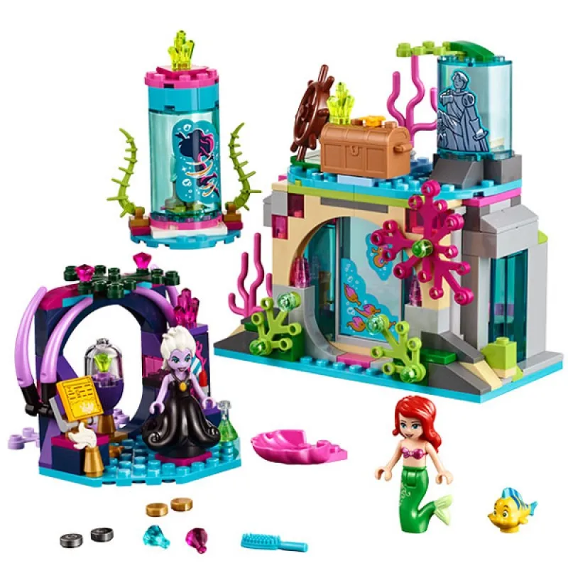 Princess Legoings Cinderella Elsa Anna Mermaid Ariel Castle Building Blocks Figure Girl Friends Bricks Toys