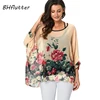 BHflutter 4XL 5XL 6XL Plus Size Blouse Shirt Women New Striped Print Summer Tops Tees Batwing Sleeve Casual Chiffon Blouses 2022 ► Photo 2/6