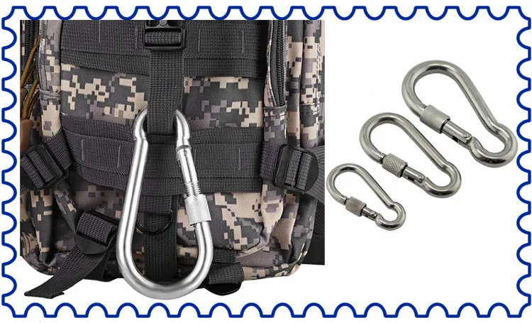 Нержавеющей гайки болтами крюк карабин SUS304 Нержавеющая сталь 9*90 мм ...