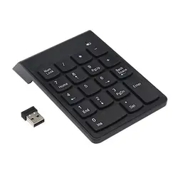 18 клавиш Мини цифровой клавиатуры Ultra Slim номер Pad 2,4 г Беспроводной клавиатуры USB цифровая клавиатура Для iMac для MacBook air портативных ПК
