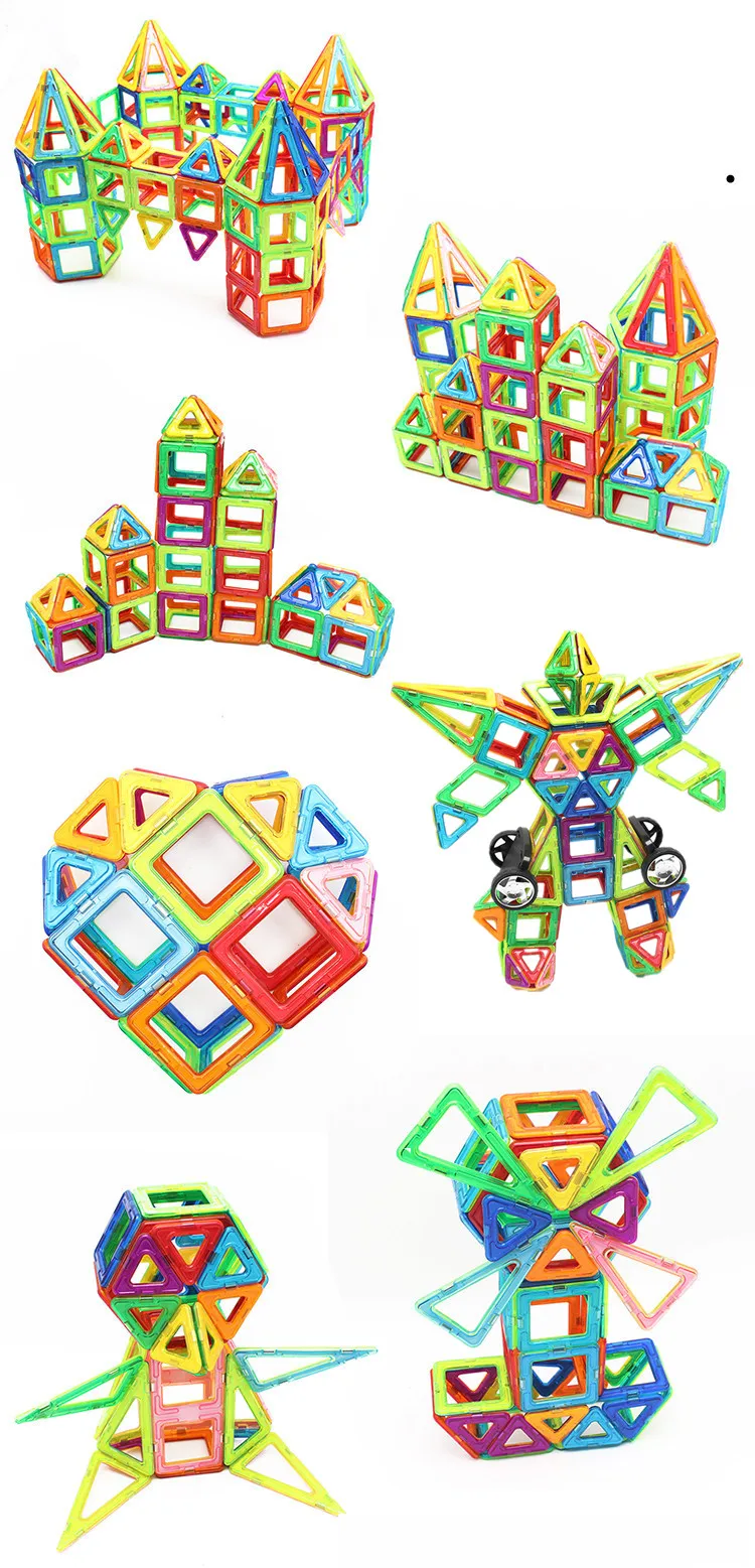 MylitDear, 114 шт., большой размер, Магнитный конструктор, строительные блоки, модель, строительная игрушка, кирпич, Обучающие кирпичи, магнитные игрушки для детей