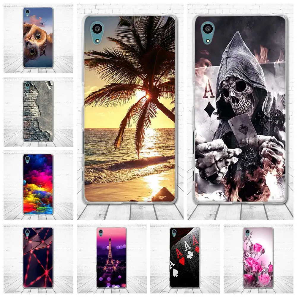 

For Sony Xperia Z5 Case Silicon TPU Back Cover For Sony Xperia Z5 Cover 3D Pattern Bag For Sony Z5 E6603 E6633 E6653 E6683 Cases