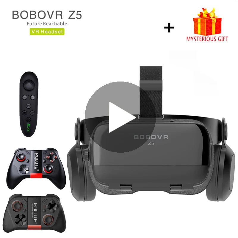 Bobovr Z5 шлем Bobo шлем 3D VR Очки виртуальной реальности наушники для смартфона смартфон Google картонные очки люнет