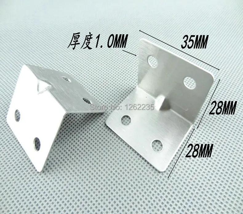 28*28*35mm stainless steel square bracket pure Angle code Angle iron