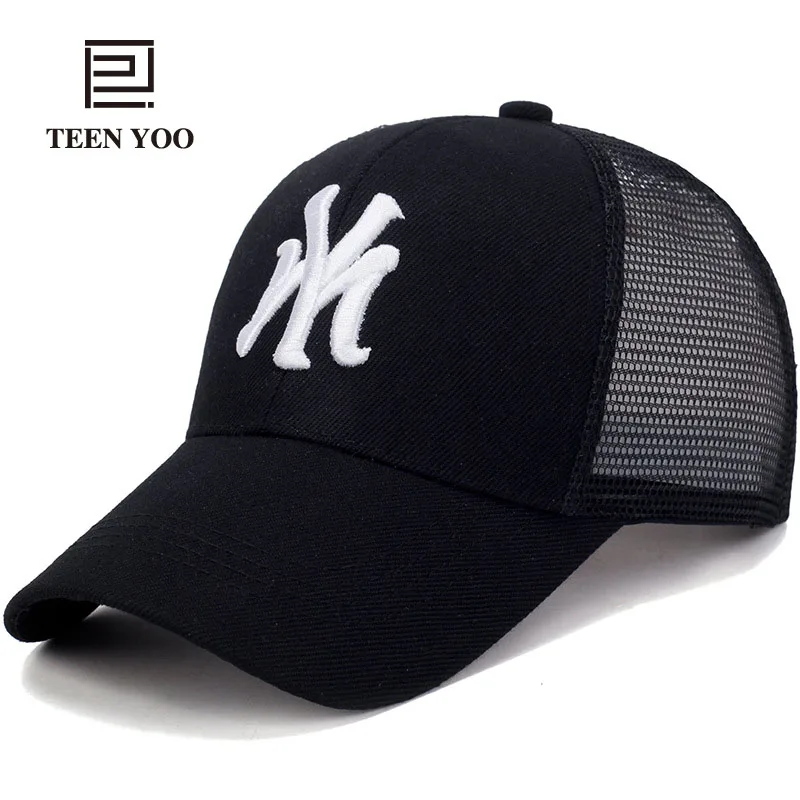 

Summer Baseball Caps Fashion Quick Dry Sun Hat For Unisex Adult Cotton Trucker Hat Mesh Embroidery Casual Outdoor Snapback Cap