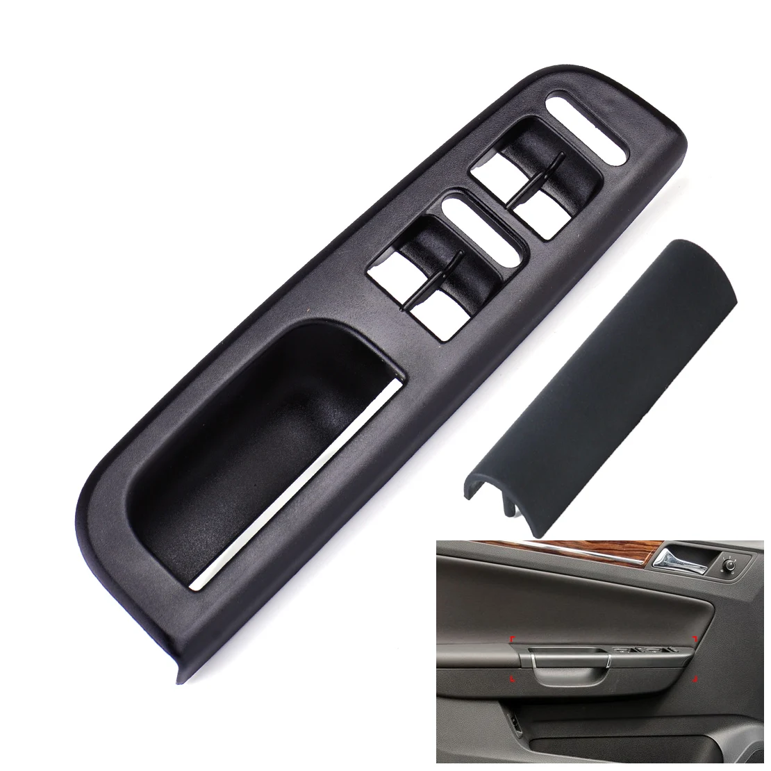 beler font b Interior b font Door Window Switch Control Panel Bezel Door Handle Trim 3B1