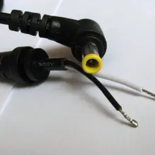 Один l-образный DC 5,0x3,0 мм+ штырь 90 прямоугольный кабель адаптер питания Разъем удлинитель для samsung ноутбука ноутбук 118 см