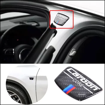 

Carbon Fiber Emblem Car Stickers B Column Sticker Door Bumper Sticker For Bmw E46 E39 E60 E90 F30 F34 1 2 3 5 7 Series x1 x3 x6