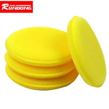 12 шт./партия губка для автомойки с высокой плотностью, круглая губка для мытья воском, изделие для чистки автомобиля