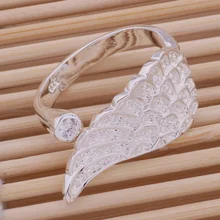 AR274 популярное кольцо из стерлингового серебра 925 пробы, модное ювелирное изделие из серебра 925 пробы, простое крыло/annajeua aohajfoa